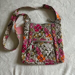 Vera Bradley Hipster Crossbody Bag in Retired Tea Garden Pattern